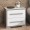 Pantone Nightstand Grey Oak/White