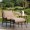 Kevin Tea Set Beige + Ottoman + Coffee Table