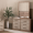 Alya Dresser with Mirror Light Oak/Beige