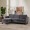 Lexi 3 Seater Corner Sofa with Reversible Chaise Lounge Dark Grey