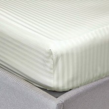 The White Collection Ivory 200X200 Fitted Sheet