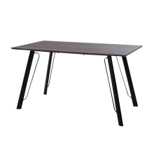 Angle 6 Seater Dining Table Dark Grey