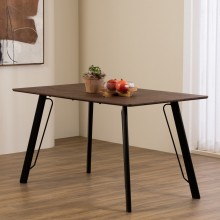 Angle 6 Seater Dining Table Brown