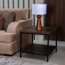 Toby End Table Brown/Black