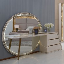 Pegaso Dresser with Mirror Cream/Gold