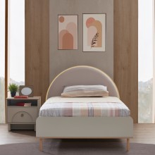 Rena Jr. 140X200 Kids Bed Beige/Oak