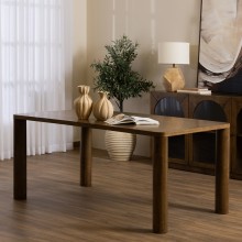Carma 6 Seater Dining Table Brown