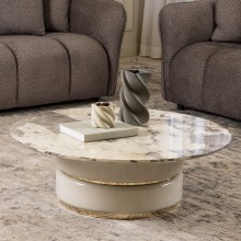 Aline Big Coffee Table White/Grey