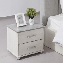 Kendra Nightstand Light Oak/Cement