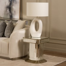 Kami End Table Antique Gold/Silver