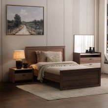 Alp 120X200 Kids Bed Walnut