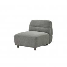 Nile 1-Seater Armless Sofa Grey