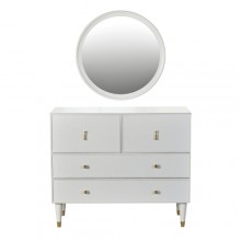 Chloe Dresser with Mirror White