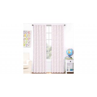Floral 2Pc Curtain 140X240 Pink