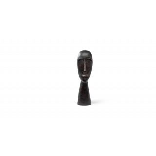 Yna Face Sculpture 17.5 cm Black