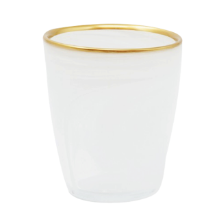 Alabaster Cup With Gold Rim 8.6 cm