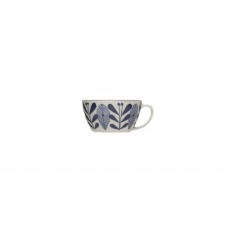 Porcelain Mug with Charcoal Rim