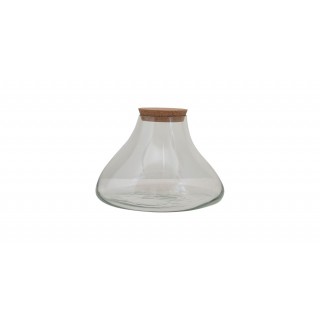 Glass Terranium/Jar with Cork Lid