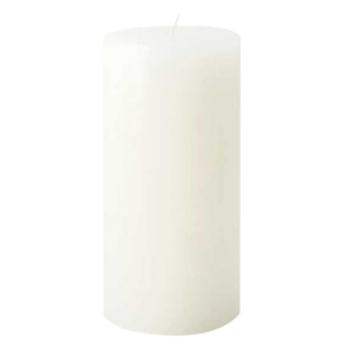 Diya Pillar Candle White