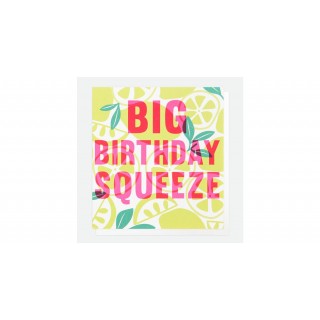 Big Birthday Squeeze Lemons Card