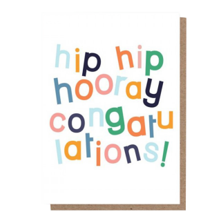Hip Hip Hooray Congratulations! Card