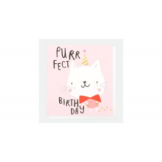 Purrfect Birthday Cat Card