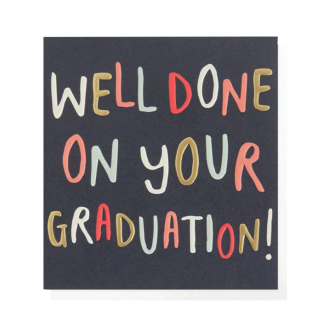 Well Done On Your Graduation Card