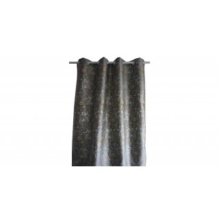 Metallic Jacquard Curtain Silver 135 x 300
