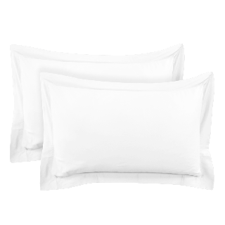 250 Thread Count Cotton Pillowcase White 50 x 75 Cm