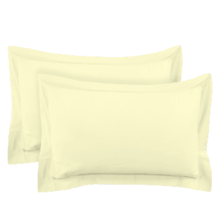 250 Thread Count Cotton Pillowcase Cream 50 x 75 Cm