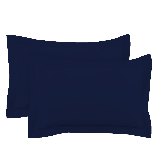 250 Thread Count Cotton Pillowcase Blue 50 x 75 Cm