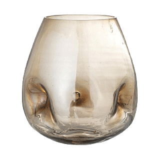 Ifza Vase Brown Glass
