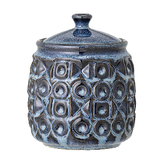 Nena Jar With Lid Stoneware
