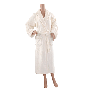 Soft Fleece Bed Robe Whisper White XL