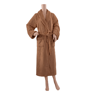 Soft Fleece Bed Robe Pale Gold Small