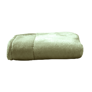 Soft Fleece Bed Throw Sage Green 130X170Cm