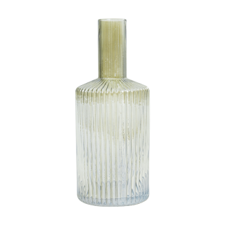 Avery Ribbed Decanter Sage Green