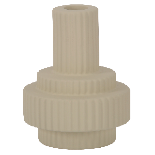 Ribbed Candle Holder 9.5 Cm