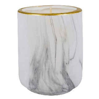 Marby Ceramic Candle Grey 10 Cm