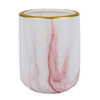 Marby Ceramic Candle Pink 10 Cm