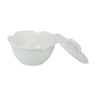 Cavolo Single Lid Soup Bowl White 15Cm
