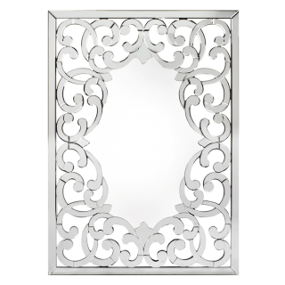 Spring Wall Mirror Silver 80 x 120 Cm