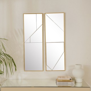 Dahlia Wall Mirror White 30 x 90 Cm
