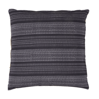 Stripe Straw Outdoor Cushion Black 43X43