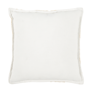 Straw Outdoor Cushion White 43 Cm