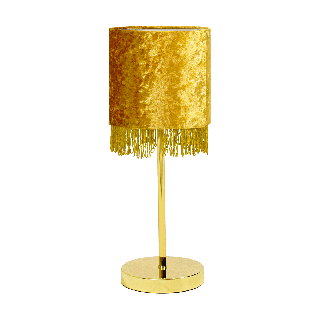 Cally Tassled Gold Table Lamp 18 x 46 Cm