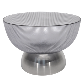 Cone Serving Bowl Silver 20Cm