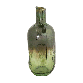 Organic Bottle Vase Green Opal 21 cm