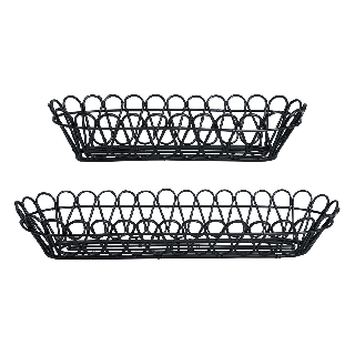 Decorative Metal Baskets Black