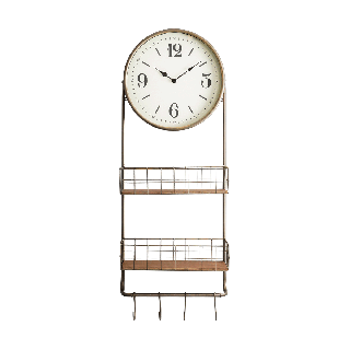 Wall Clock-Wire Baskets 109 cm